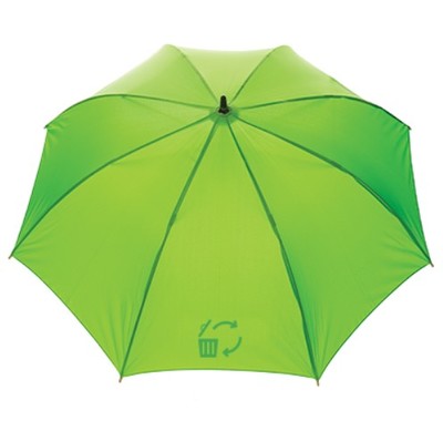 Automatische rpet paraplu   bovenkant 